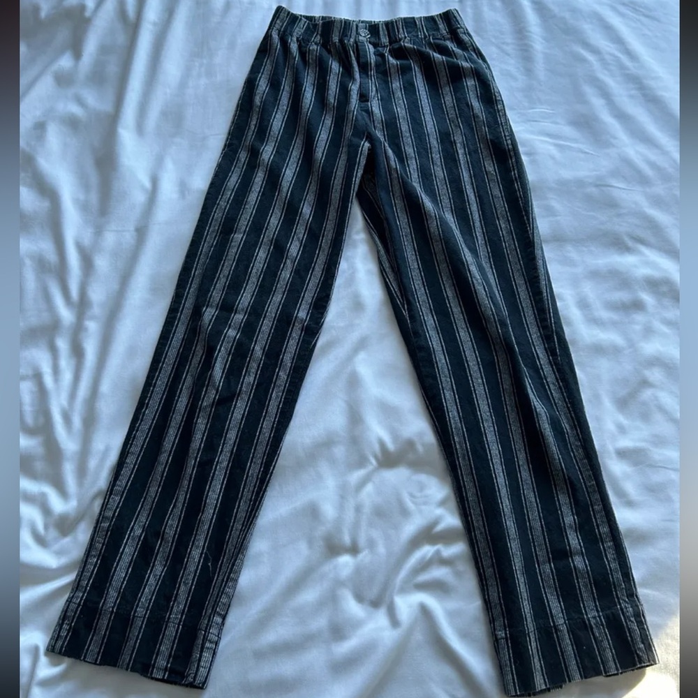Brandy Melville Black and White Striped Pants